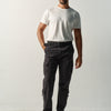 Pantalone cargo uomo relaxed fit nero in cotone - Koroshi