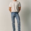 Men's Slim Fit Knit Denim Jeans Light Blue - Koroshi