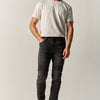 Herren Jeans Slim Fit Biker Schwarz Denim – Koroshi