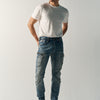 Herren Jeans Regular Fit Cuts Hellblau – Koroshi