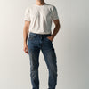 Jeans uomo regular fit con tagli blu scuro - Koroshi