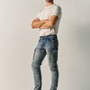 Herren Jeans Slim Fit Cargo Hellblau – Koroshi