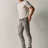 Jeans cargo uomo skinny fit neri denim - Koroshi