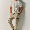 Pantalone jogger cargo uomo pietra - Koroshi