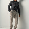 Pantalone Jogger Cargo Uomo Grigio Perla - Koroshi