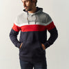 Sudadera hoodie hombre bloques navy – Koroshi