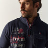 Sudadera hombre media cremallera navy – Koroshi