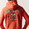 Sweat à capuche homme avec broderies orange – Koroshi