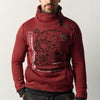 Herren Sweatshirt Half-Zip Rot – Koroshi