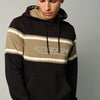 Felpa uomo hoodie con cappuccio nera - Koroshi