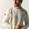 Sweat homme demi-zip écru – Koroshi