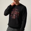 Sudadera hombre efecto lavado vintage negra – Koroshi