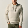 Maglione uomo collo incrociato grigio perla - Koroshi