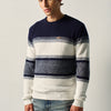 Pull tricot homme rayures écru – Koroshi