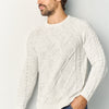 Herren Strickpullover Zopfmuster Ecru - Koroshi