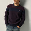 Herren Strickpullover Blockstrick Navy - Koroshi