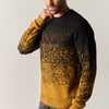 Herren Strickpullover Fantasie-Farbverlauf Ocker – Koroshi
