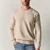 Herren Strickpullover Rundhals Ecru - Koroshi