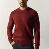 Herren Strickpullover Rundhals Bordeaux - Koroshi