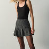 FALDA-SHORT CORTA JACQUARD MOTEADO - GRIS / GREY