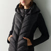 Women's Padded Hooded Jacket - Koroshi Black