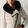 Damen Steppjacke mit Kapuze Weiss - Koroshi