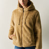 Women's Reversible Padded Hooded Jacket Beige - Koroshi