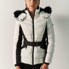 Damen Steppjacke zweifarbig mit Kapuze Weiss - Koroshi
