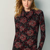 Women's Long Sleeve Floral Print T-Shirt Multicolour - Koroshi
