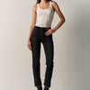 Women's Regular Double Push Up Black Denim Jeans - Koroshi