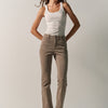 Women's Regular Push-Up Corduroy Trousers - Koroshi Grey