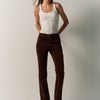 Pantalón de pana regular push up mujer marrón – Koroshi