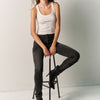Jeans donna corset slim push up neri - Koroshi