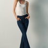 Damen Jeans Bootcut Corset Push-up Dunkelblau - Koroshi