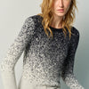 Damen Pullover weicher Strick Jacquard Schwarz – Koroshi