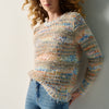Women's Textured Jumper with Back Opening Multicolour - Koroshi