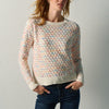 Pull en maille femme texture chenille écru – Koroshi