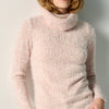 Damen Strickpullover Chenille Weich Rosa – Koroshi