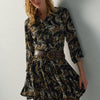 Damen Hemdblusenkleid kurz Blumenprint - Koroshi