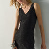 Vestido mujer mini de malla sin mangas negro – Koroshi