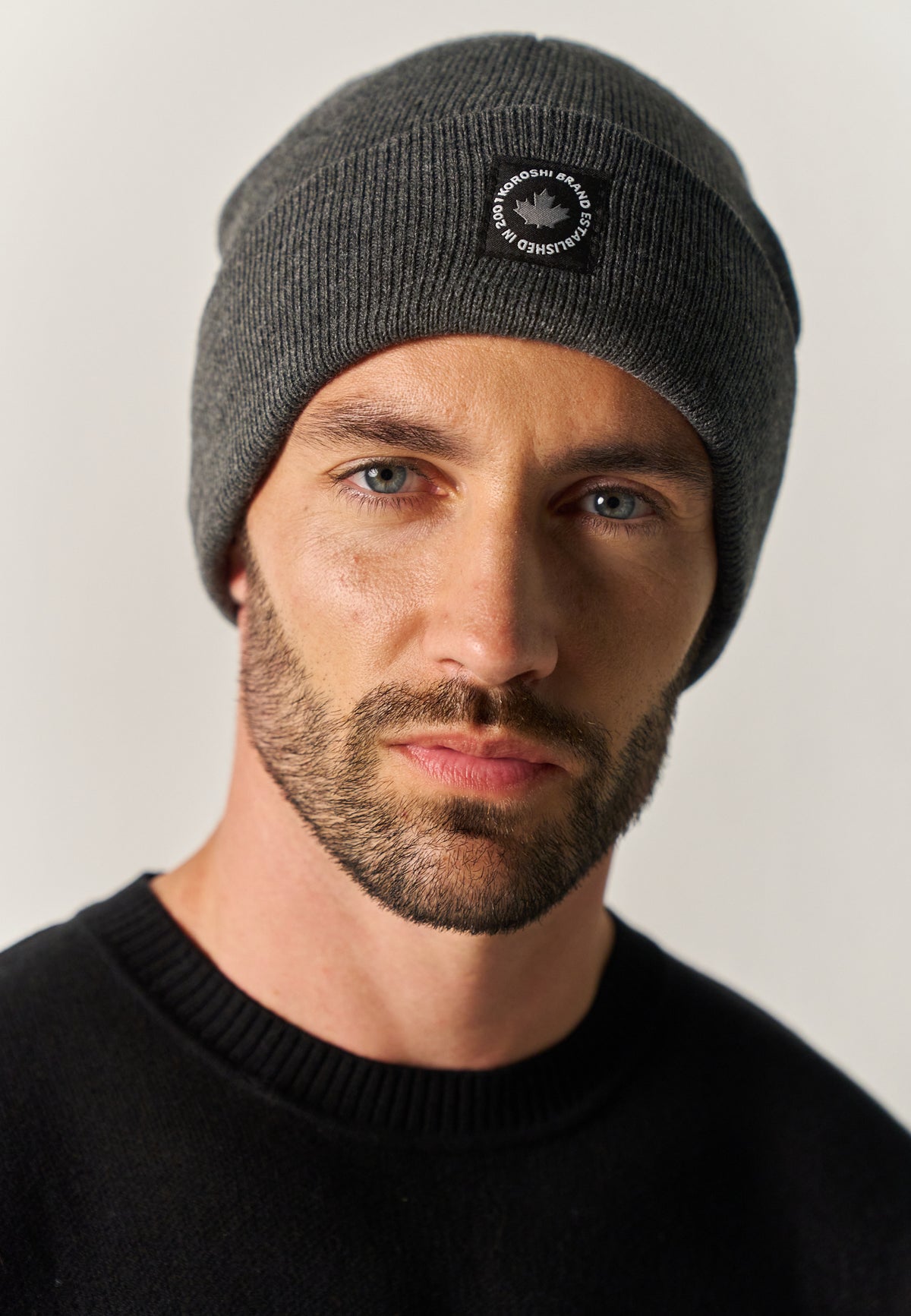 Strickmütze Anthrazit Herren und Damen – Koroshi