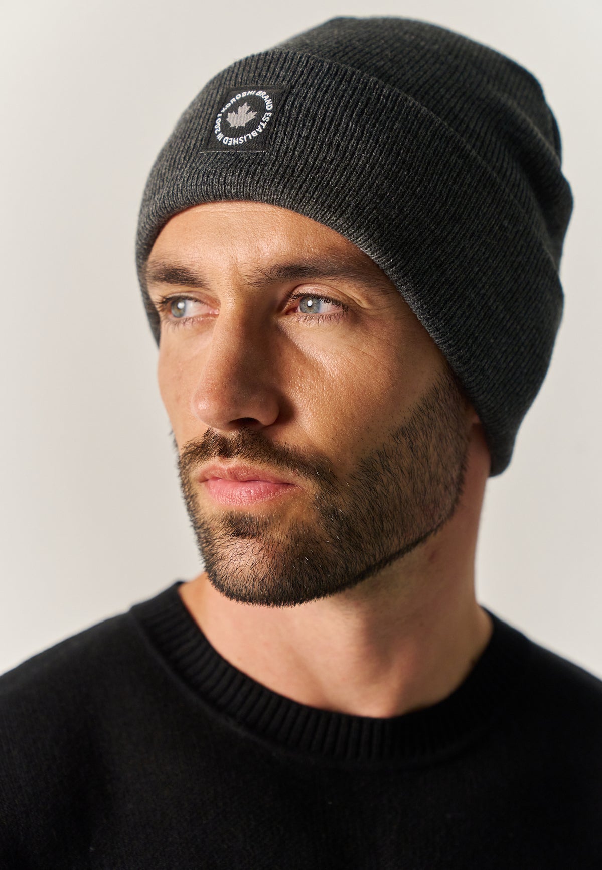 Strickmütze Anthrazit Herren und Damen – Koroshi