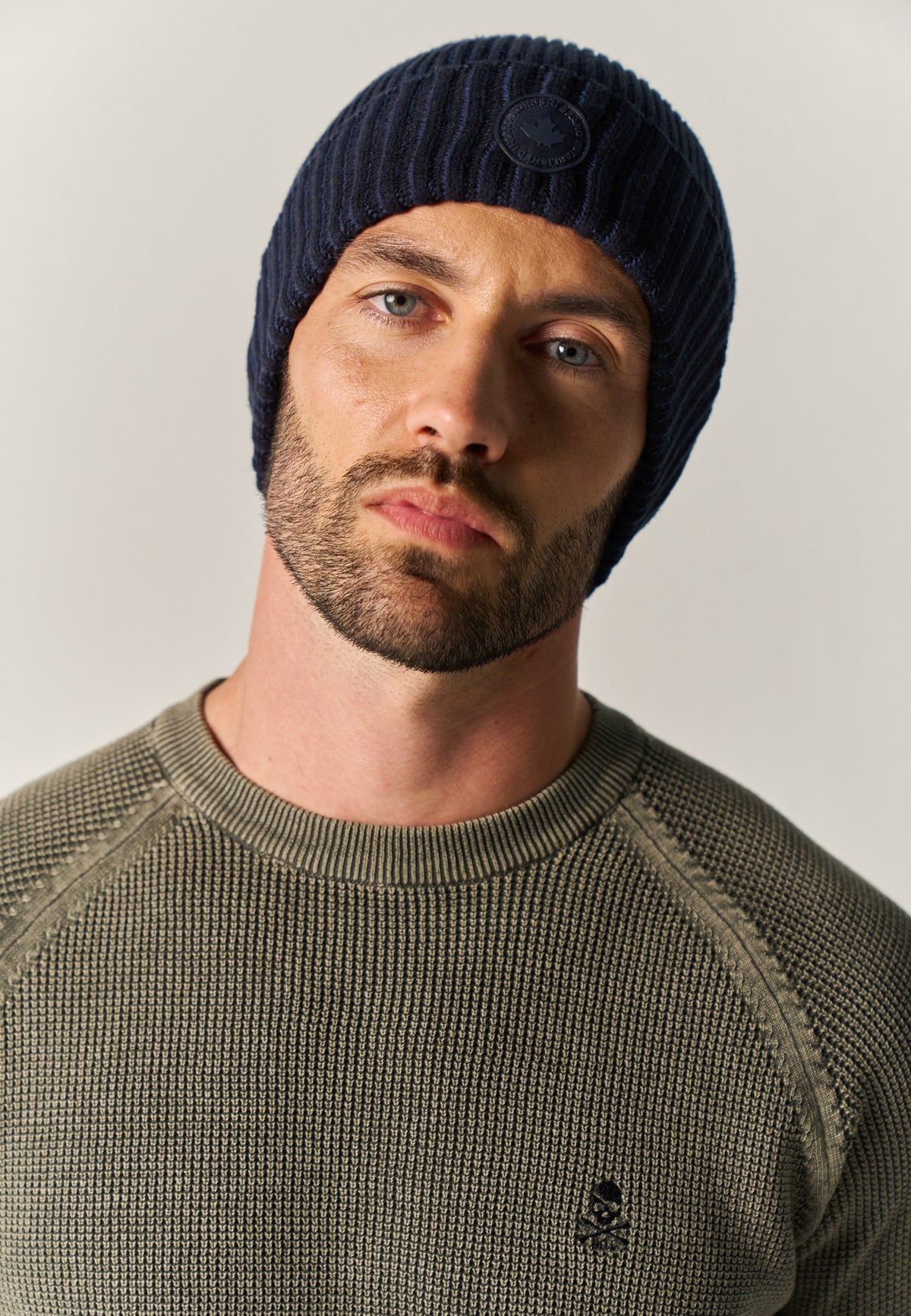 Men's and Women's Knitted Beanie Hat Navy – Koroshi