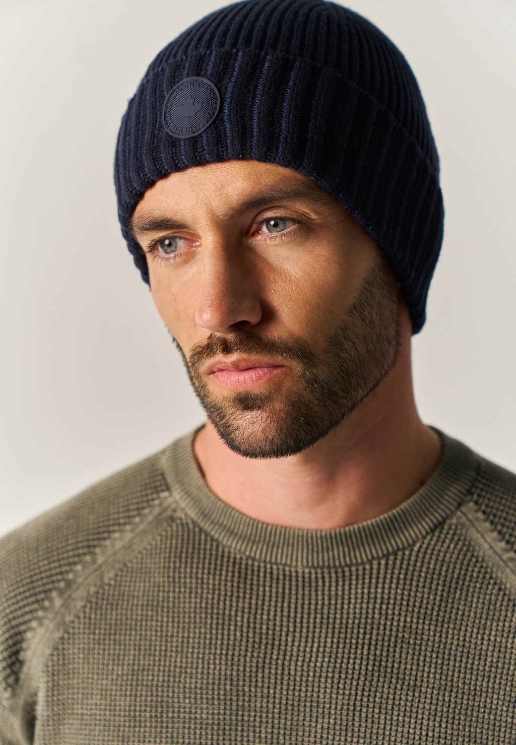 Men's and Women's Knitted Beanie Hat Navy – Koroshi