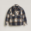Kinder Overshirt kariert Navy - Koroshi