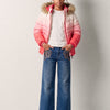 Mädchen Steppjacke mit Kapuze Pink – Koroshi