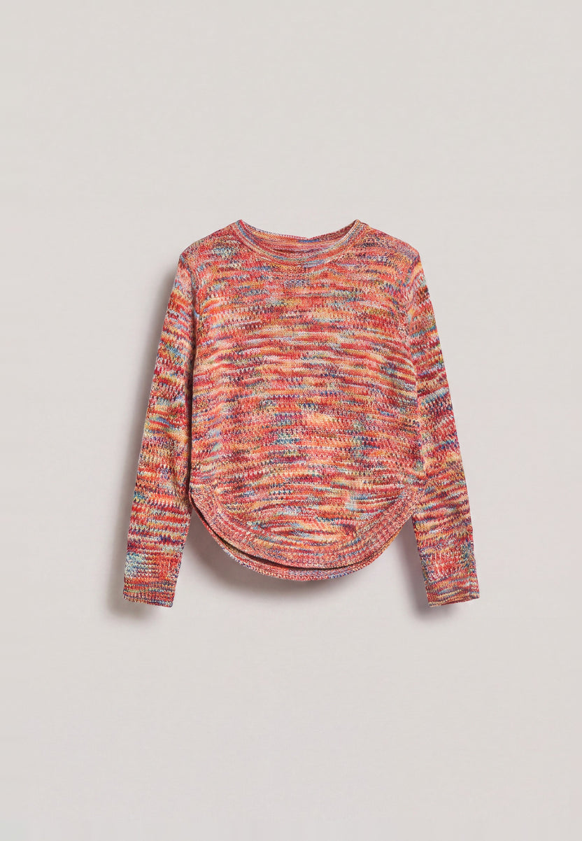 Girls' Fancy Knit Jumper Multicolour - Koroshi