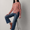 Mädchen Pullover Strick Fantasiemuster Multicolor – Koroshi