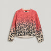 Maglione in maglia animalier bambina fucsia - Koroshi