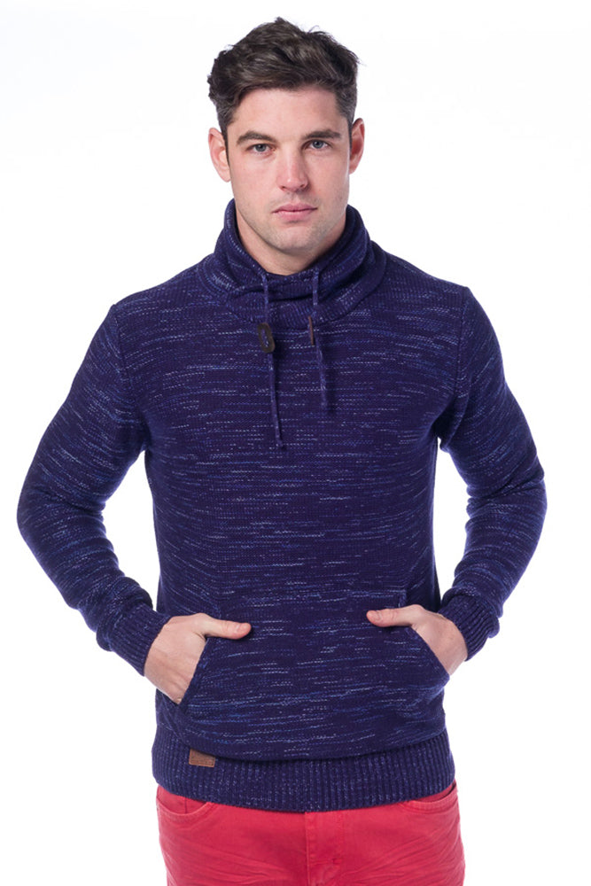 Jersey punto tricot cuello smoking hombre